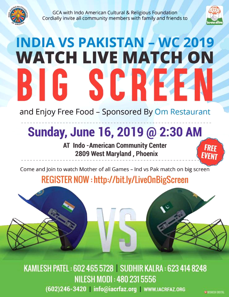 India Vs Pakistan World Cup Arizona