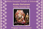 AZ Event, AZ Event, arudra darisanam maha ganapati temple or arizona, Sanam re