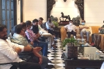 Tollywood updates, Tollywood, chiranjeevi chairs a crucial meeting at his home, Amaravati