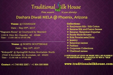 Traditional Silk House: Dashara Diwali Mela 2017 - Scottsdale