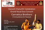 Arizona Current Events, Arizona Upcoming Events, ganesh chaturthi special grand carnatic vocal duo concert, Carnatic