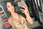 Jhanvi Kapoor, Jhanvi Kapoor updates, jhanvi kapoor sizzles in a gold outfit, Jhanvi kapoor