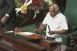 Karnataka, Karnataka, karnataka floor test update congress leader k r ramesh kumar elected as speaker, Floor test