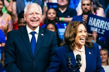 Kamala Harris Introduces her Vice President