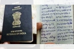 Kerala woman, passport into phone directory, kerala woman turns husband s passport into phone directory and grocery list, Shopping list