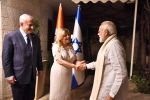 Israeli Premier Benjamin Netanyahu, Israeli Premier Benjamin Netanyahu, modi received by netanyahu in israel, Israeli premier benjamin netanyahu