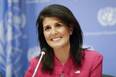 U.S. Ambassador to the UN Nikki Haley to Visit India Today