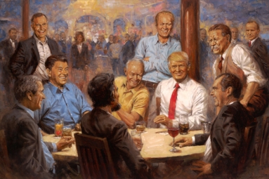 Trump Mocked Over White House Painting