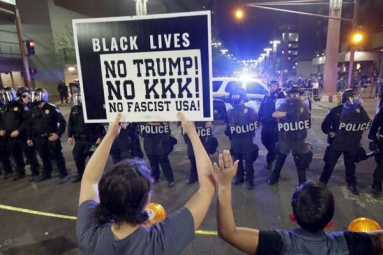 Activists Denounce Police Aggressive Behavior After Trump&rsquo;s Rally On Tuesday