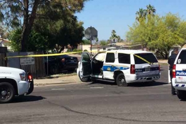 Two car collision in Phoenix resulting in 5 seriously injured including two children