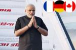 Modi Stephen Harper Canada, Modi World War I memorial at Neuve Chapelle, indian premier leaves for france germany canada, Hannover messe