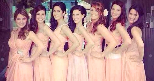 Katrina turns bridesmaid at sister&#039;s wedding