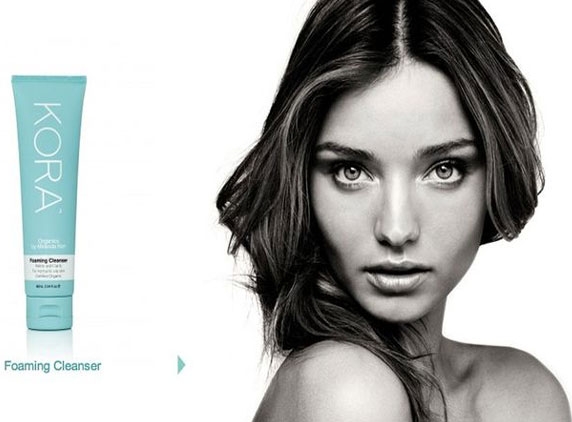 Miranda Kerr goes nude for KORA skin care range