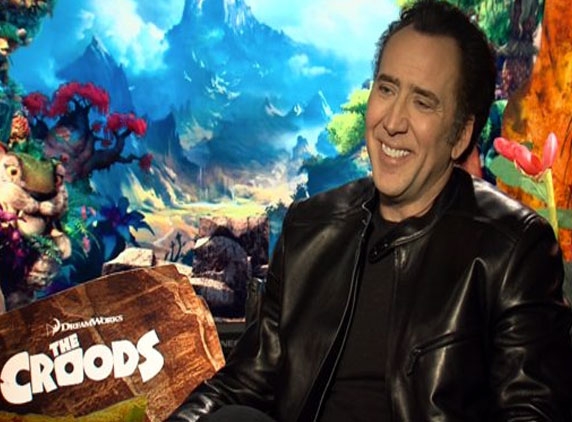 Nicolas Cage can connect with his character in The Croods