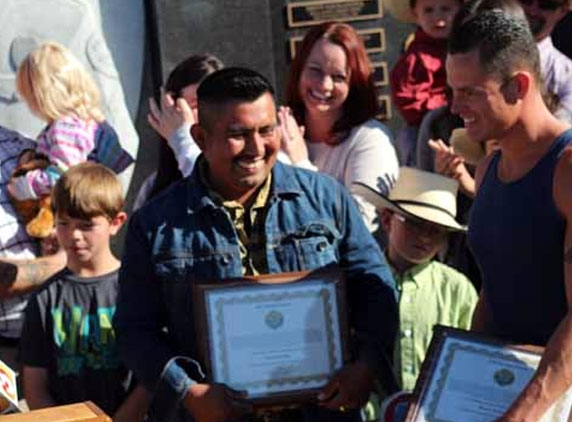 Three Pinal County heroes honored for saving a two-year-old