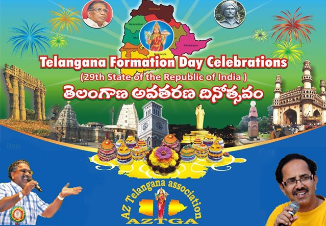 AZTGA celebrates Telangana Formation Day with great gusto},{