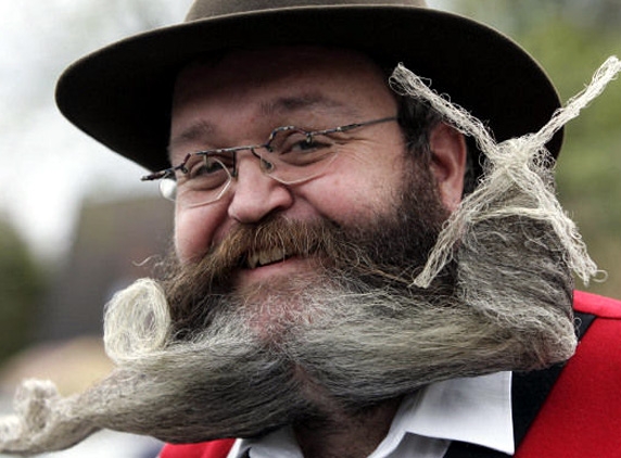 Bizarre beards and moustaches competitions